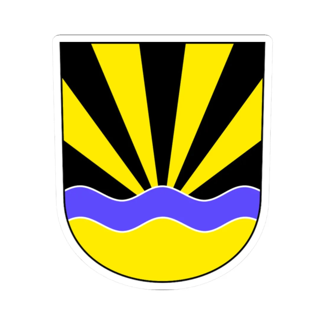 Kemmental-blazon (Switzerland) (Coat of Arms) STICKER Vinyl Kiss-Cut Decal 2 Inch White - The Sticker Space