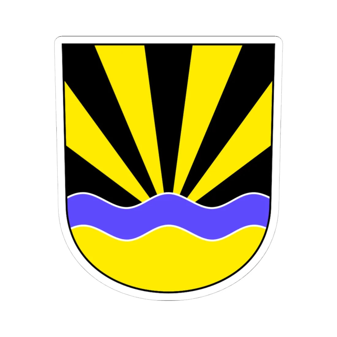 Kemmental-blazon (Switzerland) (Coat of Arms) STICKER Vinyl Kiss-Cut Decal 4 Inch White - The Sticker Space
