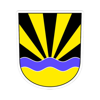 Kemmental-blazon (Switzerland) (Coat of Arms) STICKER Vinyl Kiss-Cut Decal 4 Inch White - The Sticker Space