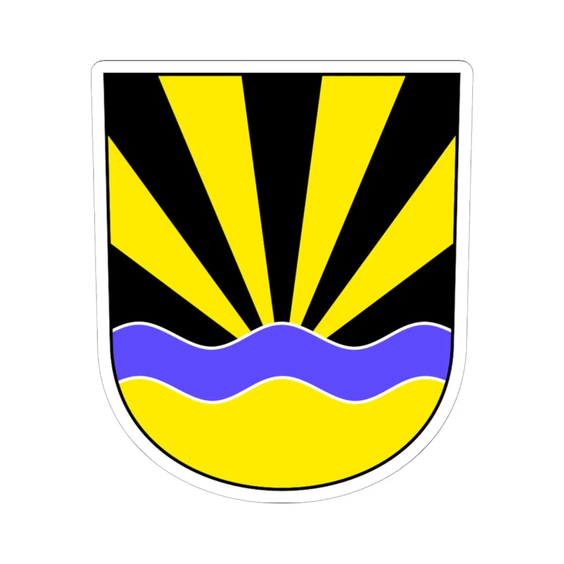 Kemmental-blazon (Switzerland) (Coat of Arms) STICKER Vinyl Kiss-Cut Decal 6 Inch White - The Sticker Space