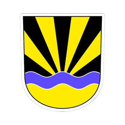 Kemmental-blazon (Switzerland) (Coat of Arms) STICKER Vinyl Kiss-Cut Decal 6 Inch White - The Sticker Space