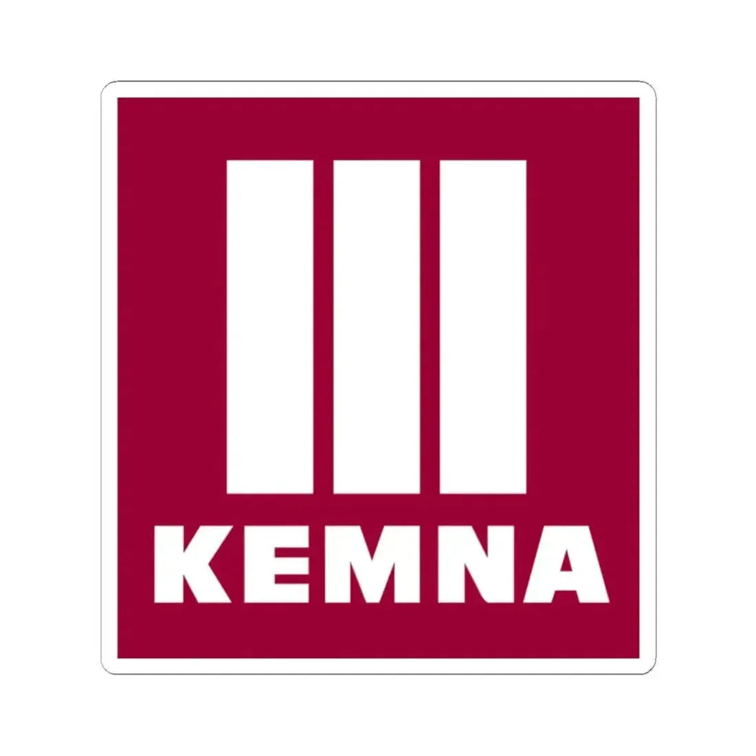 KEMNA BAU Andreae GmbH & Co. KG (Logo) STICKER Vinyl Kiss-Cut Decal 2 Inch White - The Sticker Space