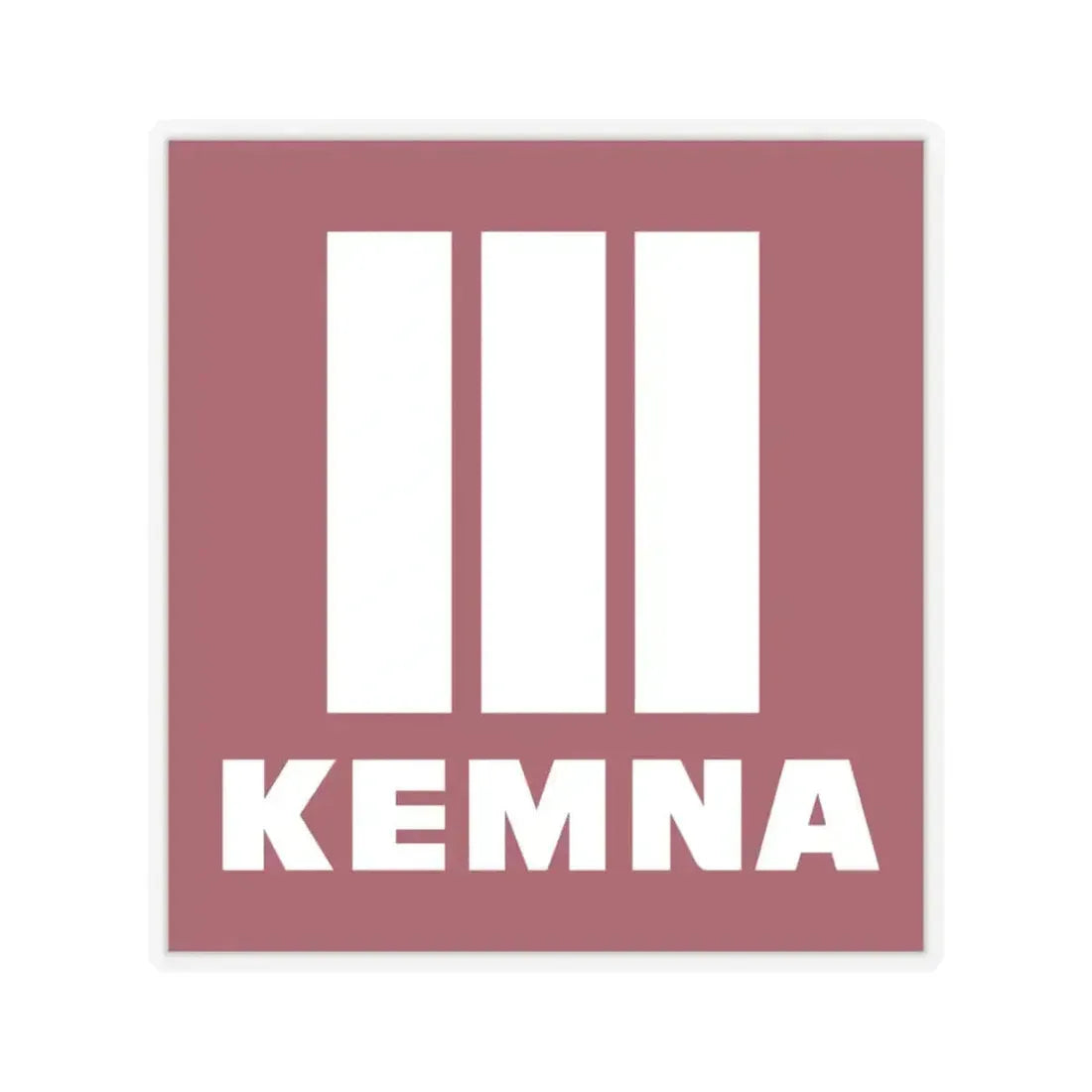 KEMNA BAU Andreae GmbH & Co. KG (Logo) STICKER Vinyl Kiss-Cut Decal 3 Inch Transparent - The Sticker Space