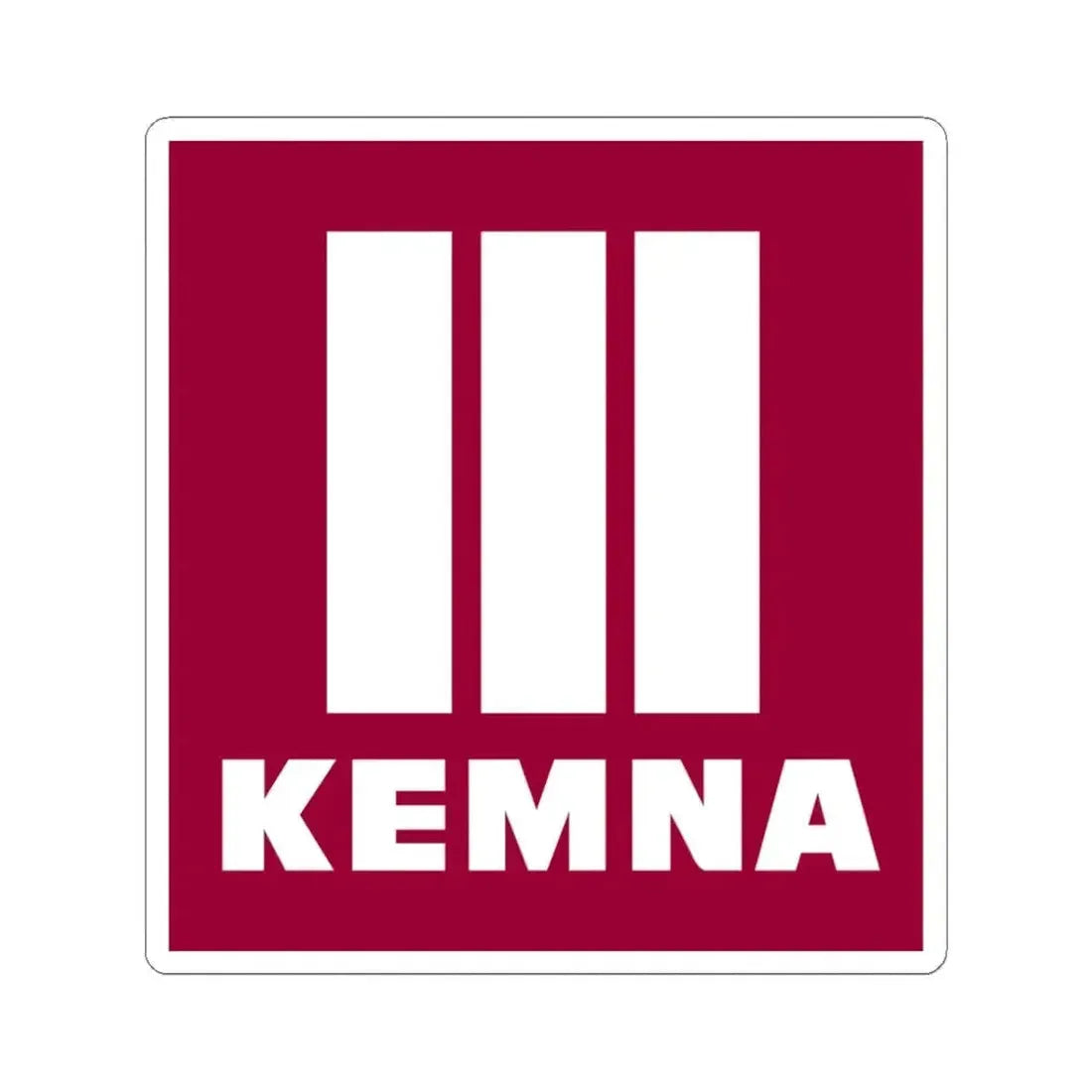 KEMNA BAU Andreae GmbH & Co. KG (Logo) STICKER Vinyl Kiss-Cut Decal 3 Inch White - The Sticker Space