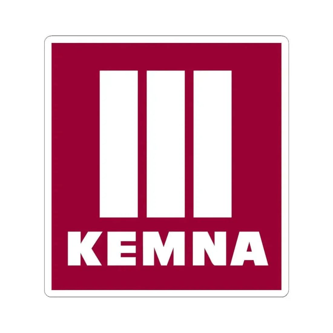 KEMNA BAU Andreae GmbH & Co. KG (Logo) STICKER Vinyl Kiss-Cut Decal 4 Inch White - The Sticker Space