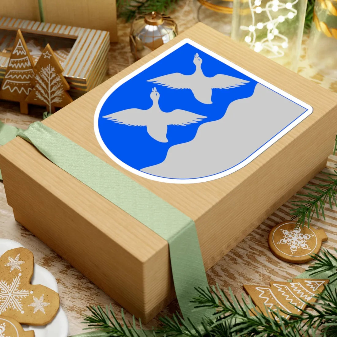 Kempele.vaakuna (Finland) (Coat of Arms) STICKER Vinyl Kiss-Cut Decal - The Sticker Space