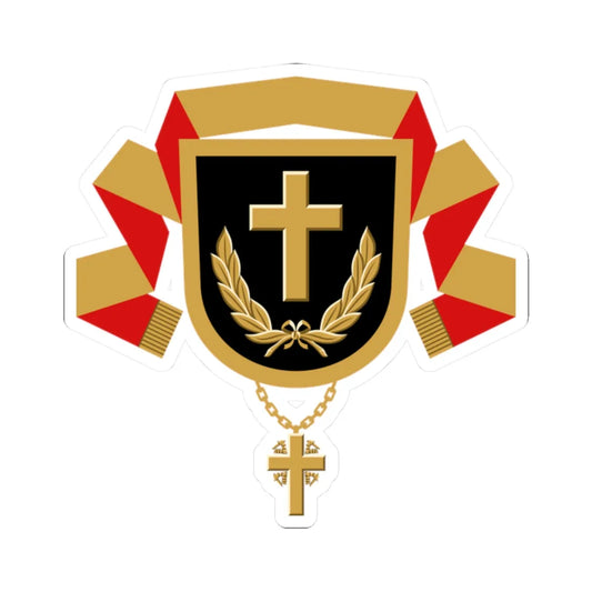 Kenttäpiispan vaakuna (Finland) (Coat of Arms) STICKER Vinyl Kiss-Cut Decal 2 Inch White - The Sticker Space