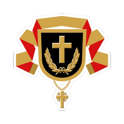 Kenttäpiispan vaakuna (Finland) (Coat of Arms) STICKER Vinyl Kiss-Cut Decal 3 Inch White - The Sticker Space