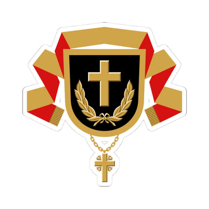 Kenttäpiispan vaakuna (Finland) (Coat of Arms) STICKER Vinyl Kiss-Cut Decal 4 Inch White - The Sticker Space