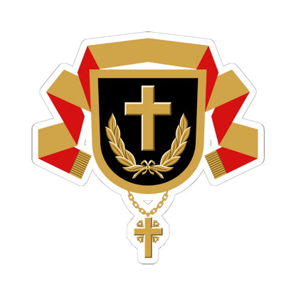 Kenttäpiispan vaakuna (Finland) (Coat of Arms) STICKER Vinyl Kiss-Cut Decal 6 Inch White - The Sticker Space