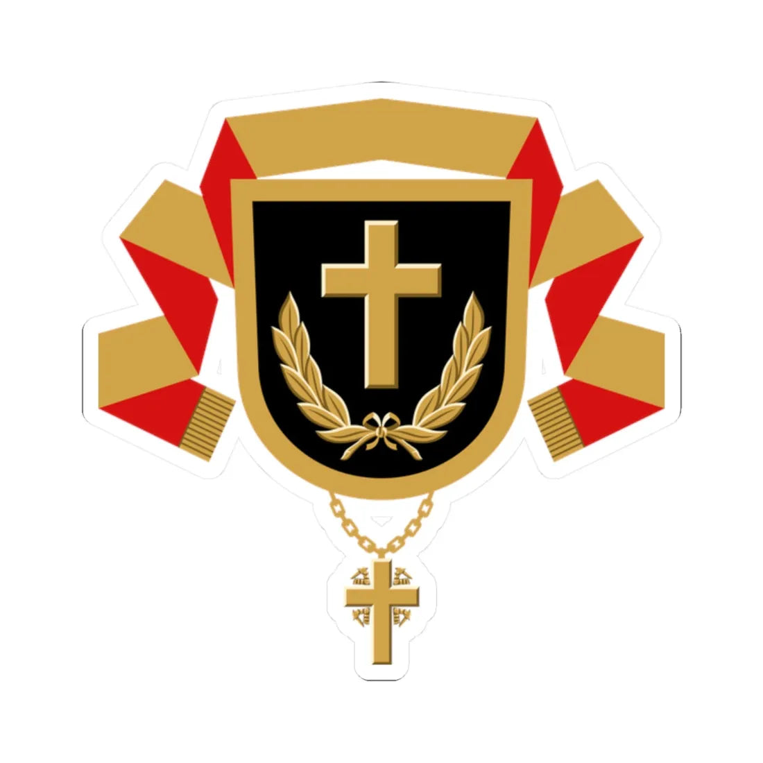 Kenttäpiispan vaakuna (Finland) (Coat of Arms) STICKER Vinyl Kiss-Cut Decal - The Sticker Space