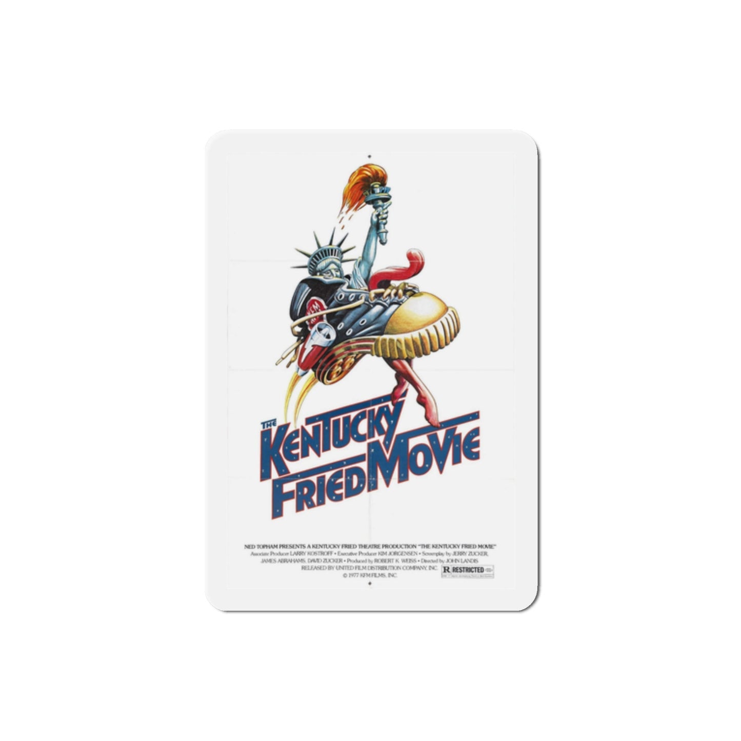 Kentucky Fried Movie 1977 Movie Poster Die-Cut Magnet-2 Inch-The Sticker Space