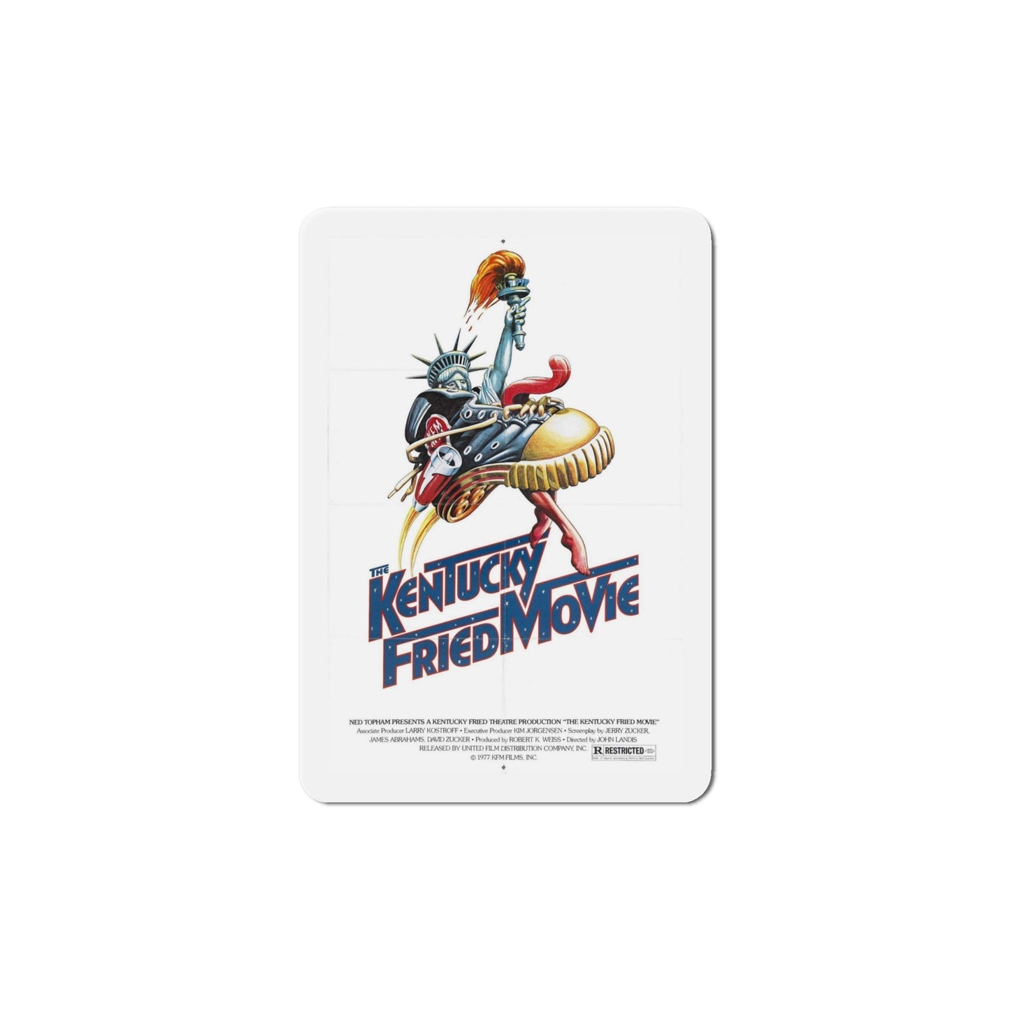 Kentucky Fried Movie 1977 Movie Poster Die-Cut Magnet-6 Inch-The Sticker Space