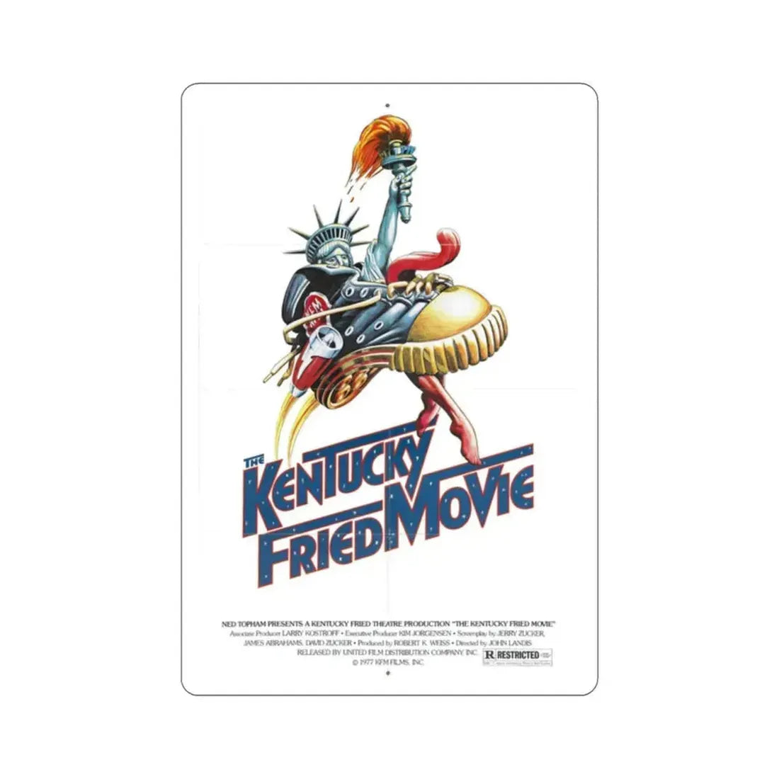 Kentucky Fried Movie 1977 Movie Poster STICKER Vinyl Die-Cut Decal 2 Inch - The Sticker Space