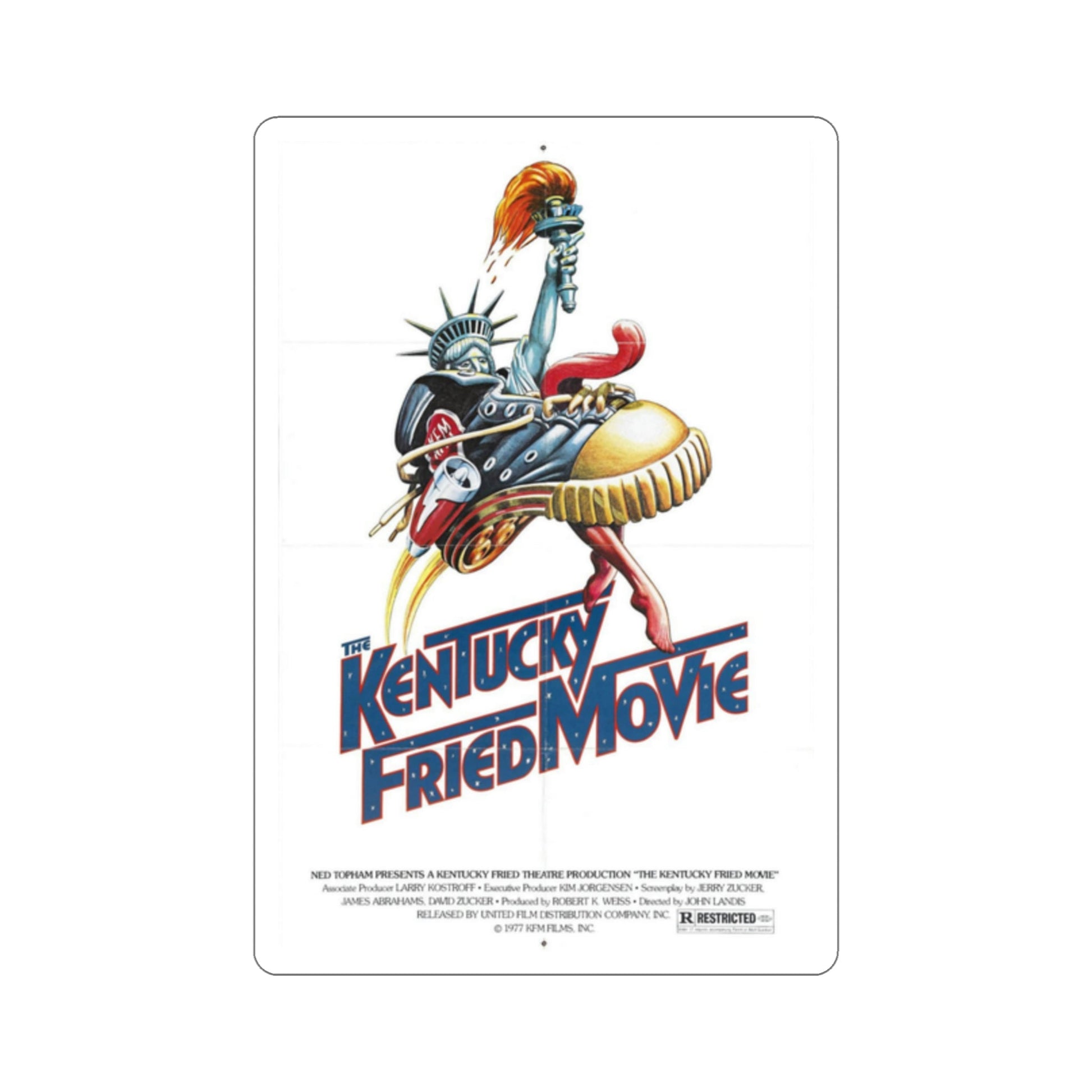 Kentucky Fried Movie 1977 Movie Poster STICKER Vinyl Die-Cut Decal-2 Inch-The Sticker Space