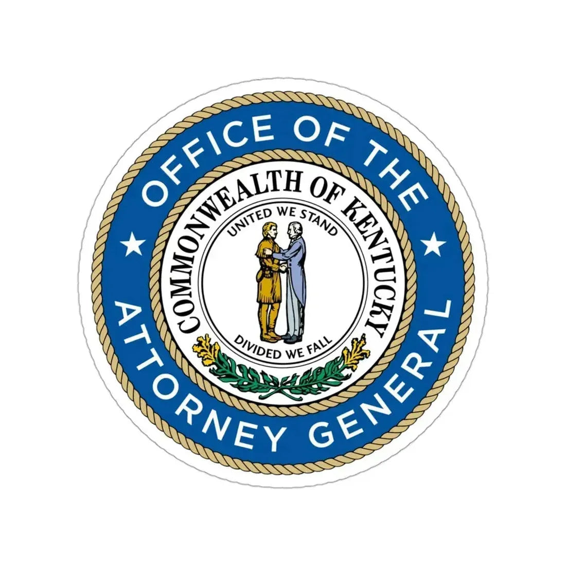 Kentucky Office of the Attorney General STICKER Vinyl Die-Cut Decal 3 Inch - The Sticker Space