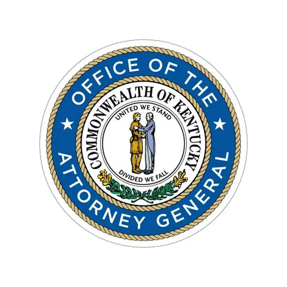 Kentucky Office of the Attorney General STICKER Vinyl Die-Cut Decal 4 Inch - The Sticker Space