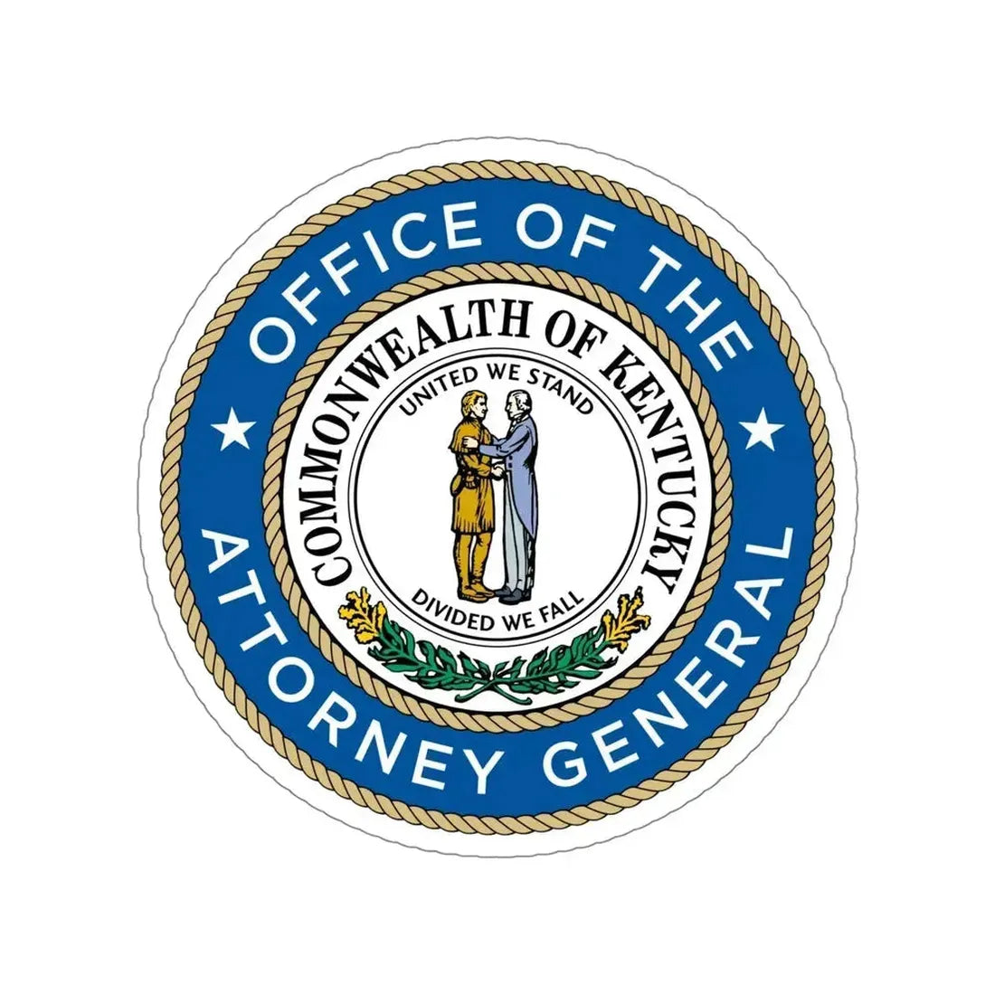 Kentucky Office of the Attorney General STICKER Vinyl Die-Cut Decal 5 Inch - The Sticker Space