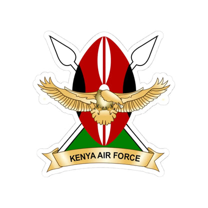 Kenya Airforce logo (Kenya) (Coat of Arms) STICKER Vinyl Kiss-Cut Decal 4 Inch White - The Sticker Space