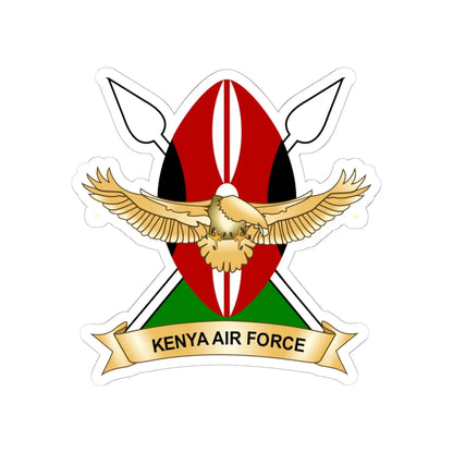 Kenya Airforce logo (Kenya) (Coat of Arms) STICKER Vinyl Kiss-Cut Decal 6 Inch White - The Sticker Space