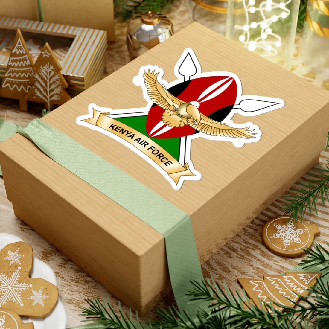 Kenya Airforce logo (Kenya) (Coat of Arms) STICKER Vinyl Kiss-Cut Decal - The Sticker Space