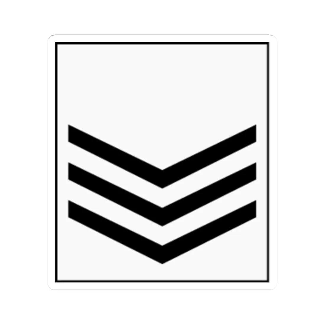 Kenya AirForce OR 6 (Kenya) (Military Rank) STICKER Vinyl Kiss-Cut Decal 2 Inch White - The Sticker Space