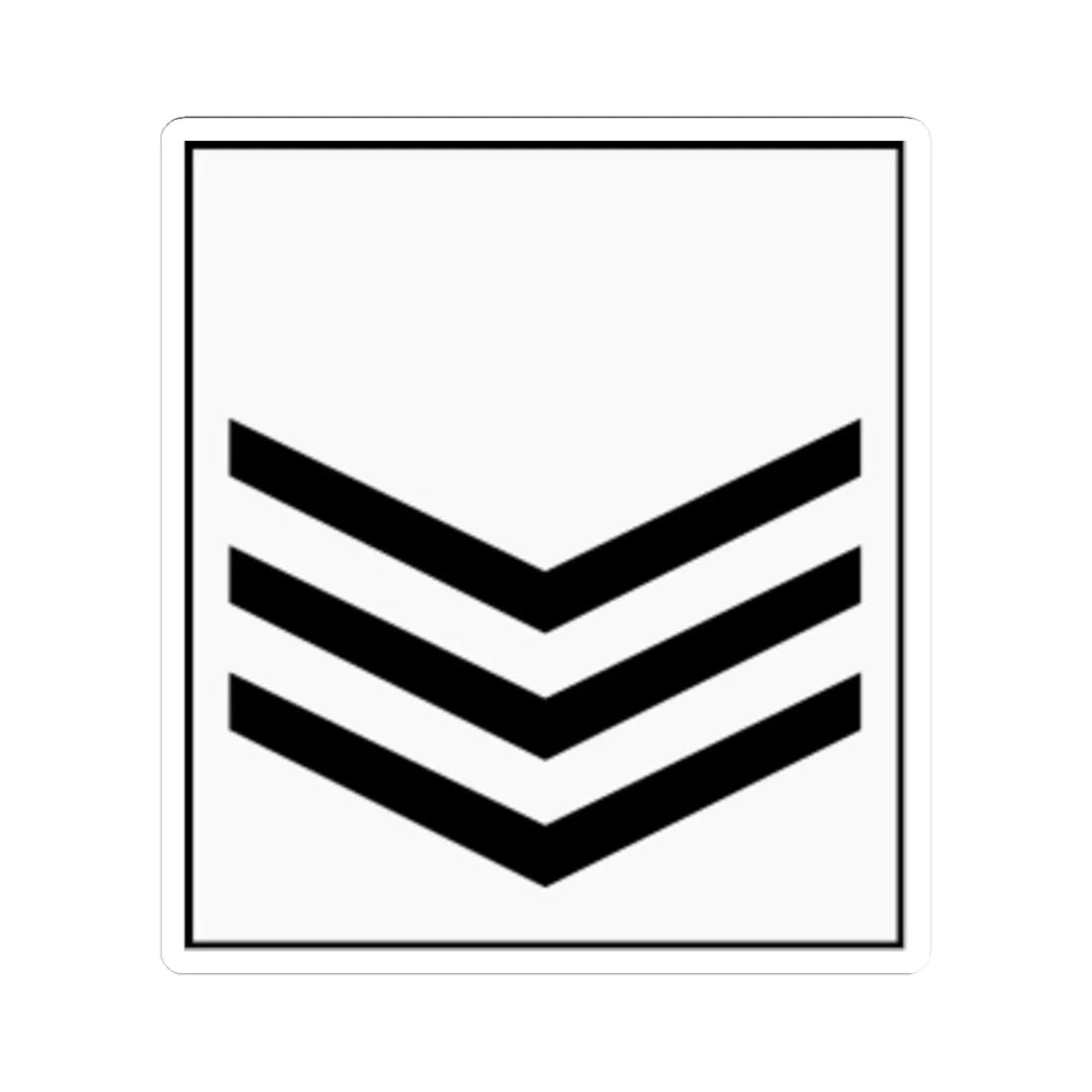 Kenya AirForce OR 6 (Kenya) (Military Rank) STICKER Vinyl Kiss-Cut Decal 3 Inch White - The Sticker Space