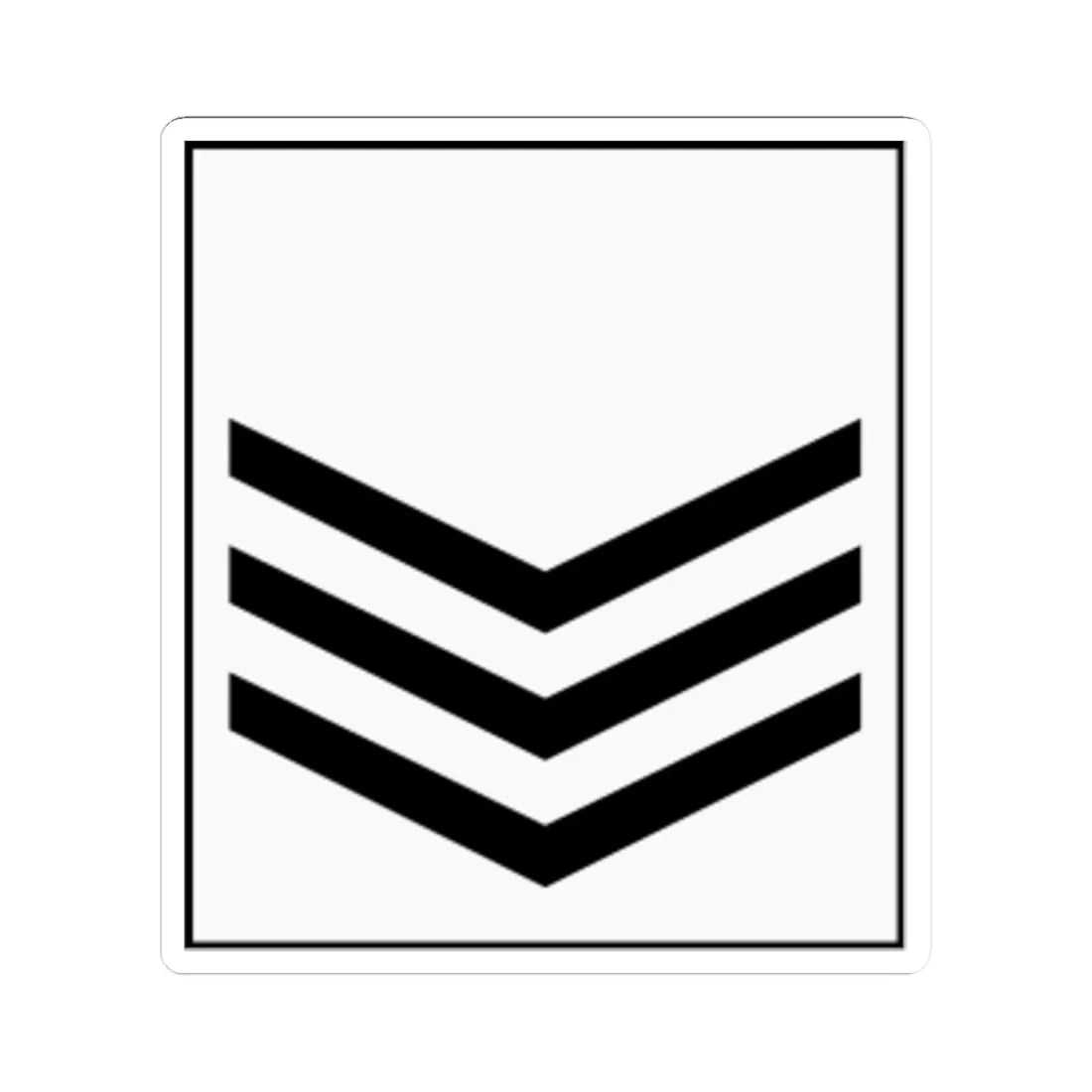 Kenya AirForce OR 6 (Kenya) (Military Rank) STICKER Vinyl Kiss-Cut Decal 4 Inch White - The Sticker Space
