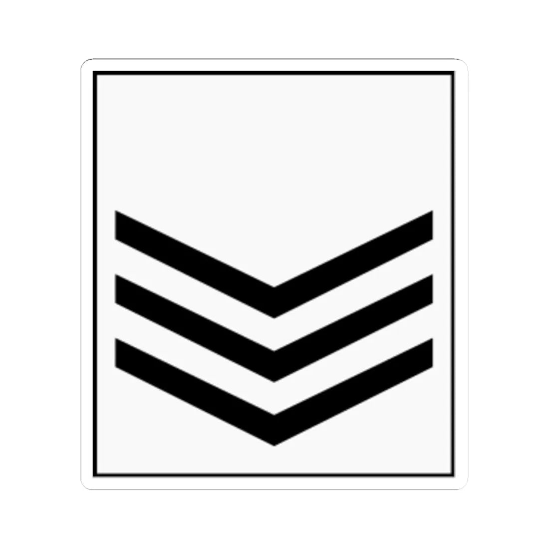 Kenya AirForce OR 6 (Kenya) (Military Rank) STICKER Vinyl Kiss-Cut Decal 6 Inch White - The Sticker Space