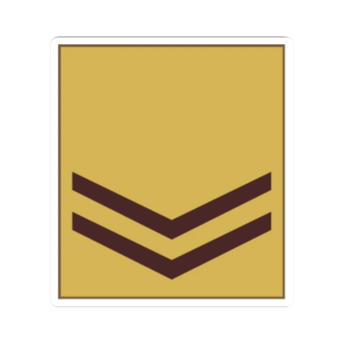 Kenya Army OR 4 (Kenya) (Military Rank) STICKER Vinyl Kiss-Cut Decal 2 Inch White - The Sticker Space