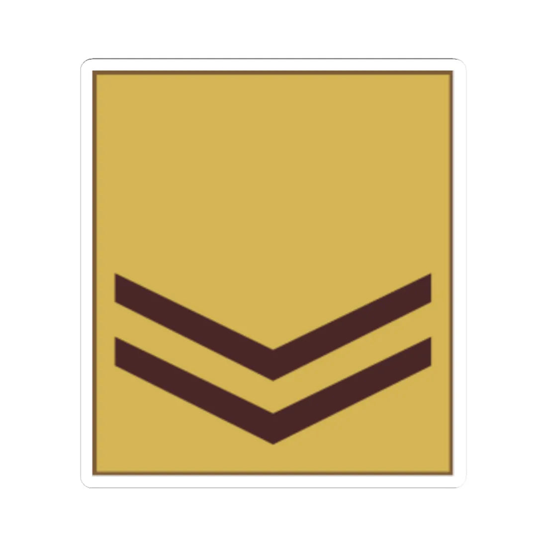 Kenya Army OR 4 (Kenya) (Military Rank) STICKER Vinyl Kiss-Cut Decal 3 Inch White - The Sticker Space