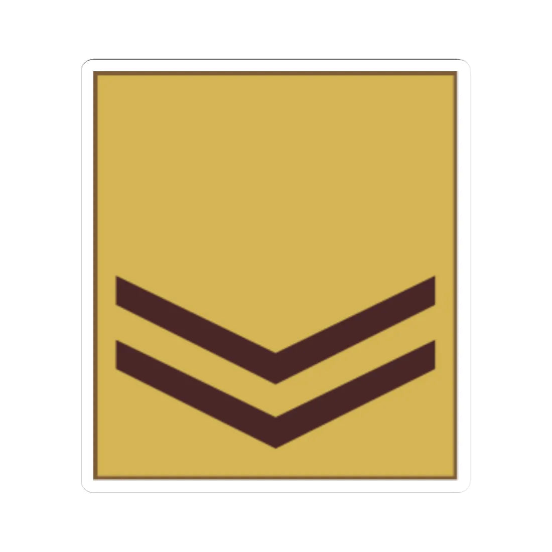 Kenya Army OR 4 (Kenya) (Military Rank) STICKER Vinyl Kiss-Cut Decal 4 Inch White - The Sticker Space