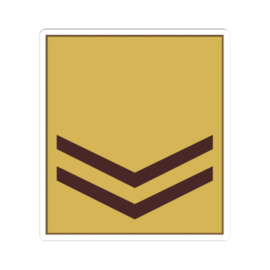 Kenya Army OR 4 (Kenya) (Military Rank) STICKER Vinyl Kiss-Cut Decal 6 Inch White - The Sticker Space