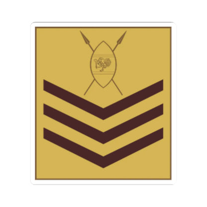 Kenya Army OR 7 (Kenya) (Military Rank) STICKER Vinyl Kiss-Cut Decal 2 Inch White - The Sticker Space
