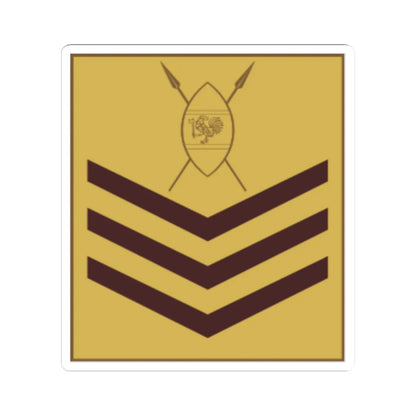Kenya Army OR 7 (Kenya) (Military Rank) STICKER Vinyl Kiss-Cut Decal 3 Inch White - The Sticker Space