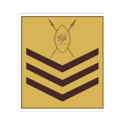 Kenya Army OR 7 (Kenya) (Military Rank) STICKER Vinyl Kiss-Cut Decal 4 Inch White - The Sticker Space