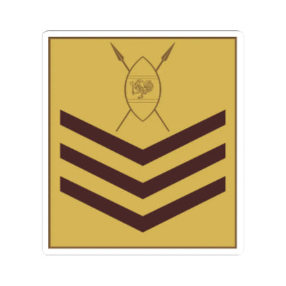 Kenya Army OR 7 (Kenya) (Military Rank) STICKER Vinyl Kiss-Cut Decal 6 Inch White - The Sticker Space