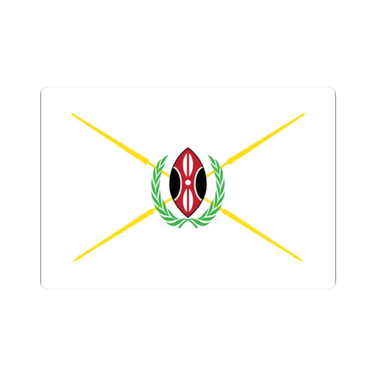 Kenya presidential standard MWAI KIBAKI (Kenya) STICKER Vinyl Kiss-Cut Decal 2 Inch White - The Sticker Space