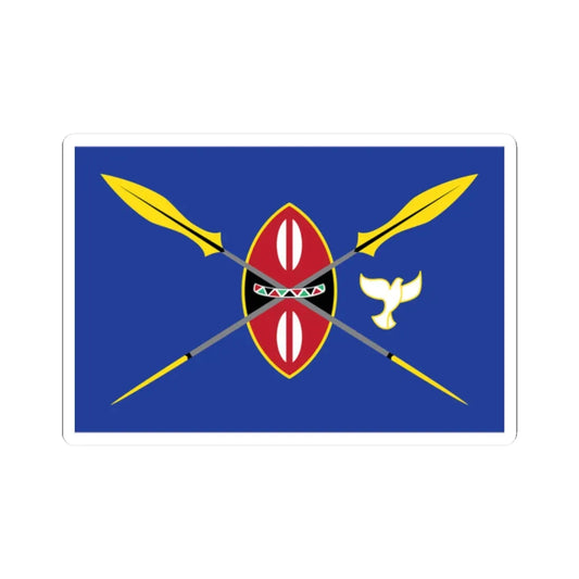 Kenya presidential standard UHURU KENYATTA (Kenya) STICKER Vinyl Kiss-Cut Decal 2 Inch White - The Sticker Space