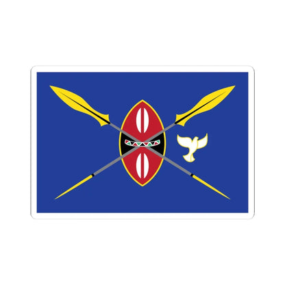 Kenya presidential standard UHURU KENYATTA (Kenya) STICKER Vinyl Kiss-Cut Decal 3 Inch White - The Sticker Space