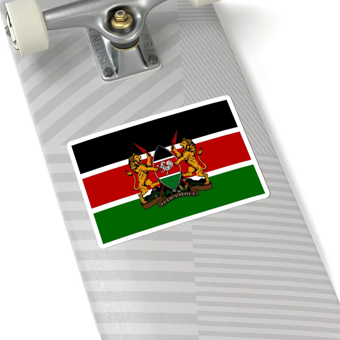 Kenyan coat of arms flag (Kenya) STICKER Vinyl Kiss-Cut Decal - The Sticker Space