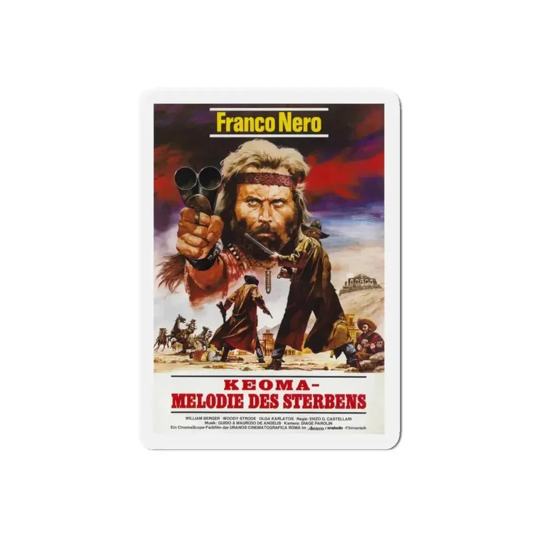 KEOMA 1976 Movie Poster - Refrigerator Magnet 6 Inch Die-Cut - The Sticker Space
