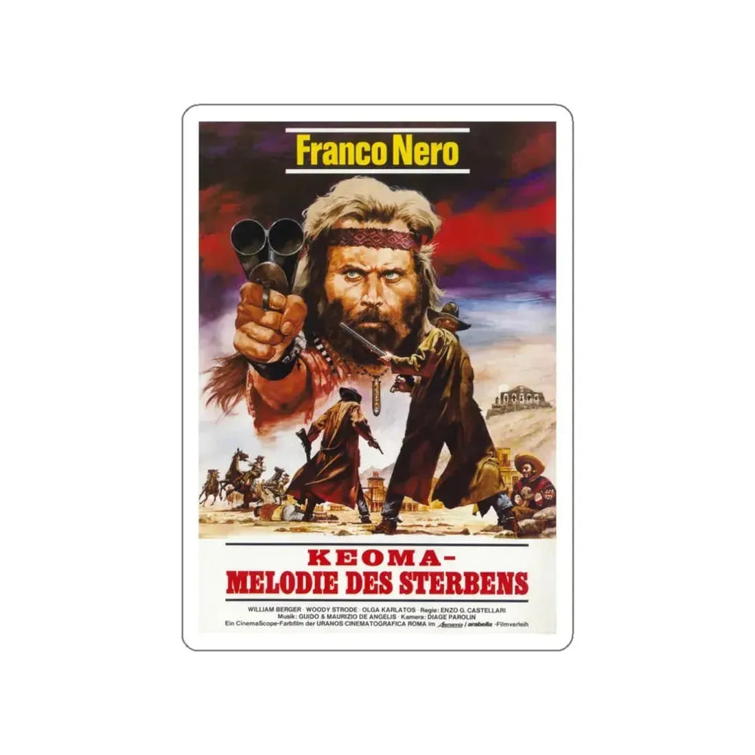KEOMA 1976 Movie Poster STICKER Vinyl Die-Cut Decal 3 Inch - The Sticker Space