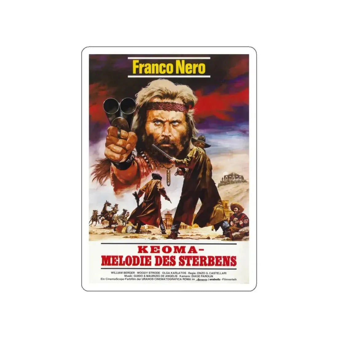 KEOMA 1976 Movie Poster STICKER Vinyl Die-Cut Decal 6 Inch - The Sticker Space