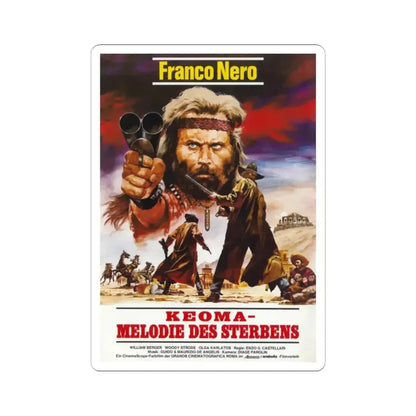 KEOMA 1976 Movie Poster - STICKER Vinyl Kiss-Cut Decal 2 Inch White - The Sticker Space