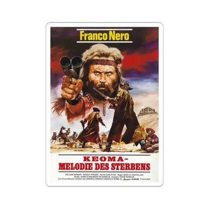 KEOMA 1976 Movie Poster - STICKER Vinyl Kiss-Cut Decal 4 Inch White - The Sticker Space