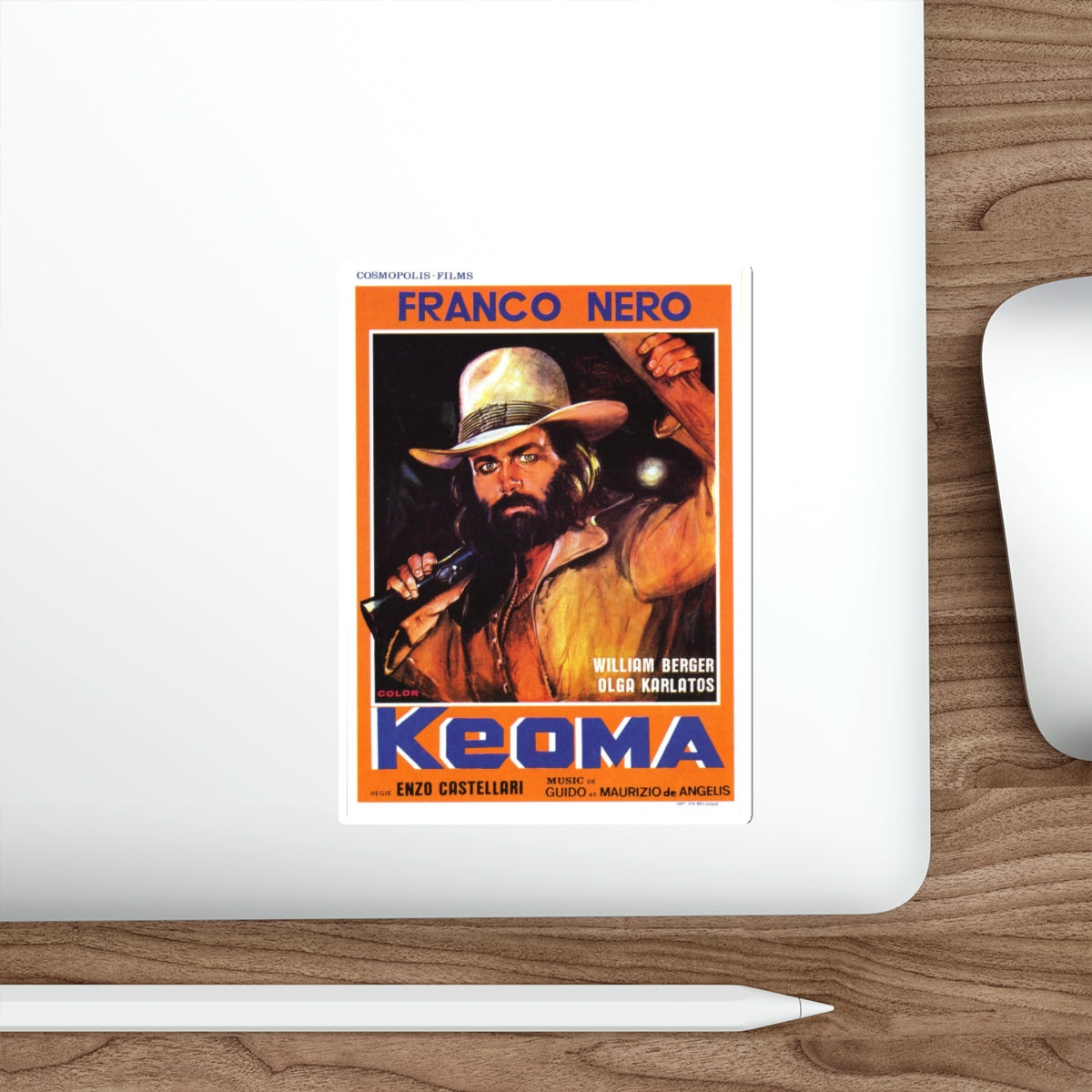 KEOMA (2) 1976 Movie Poster STICKER Vinyl Die-Cut Decal-The Sticker Space