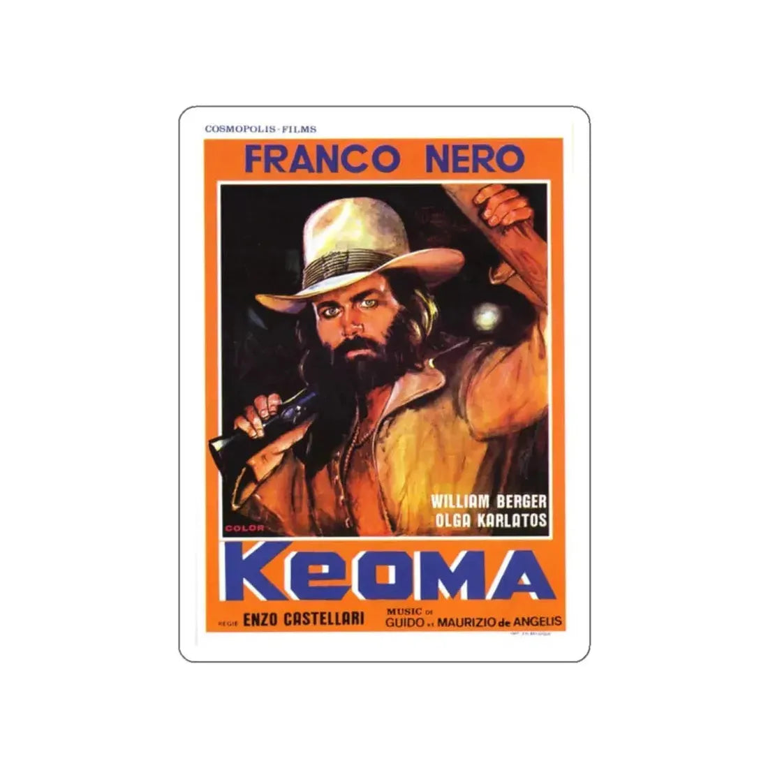 KEOMA (2) 1976 Movie Poster STICKER Vinyl Die-Cut Decal 2 Inch - The Sticker Space