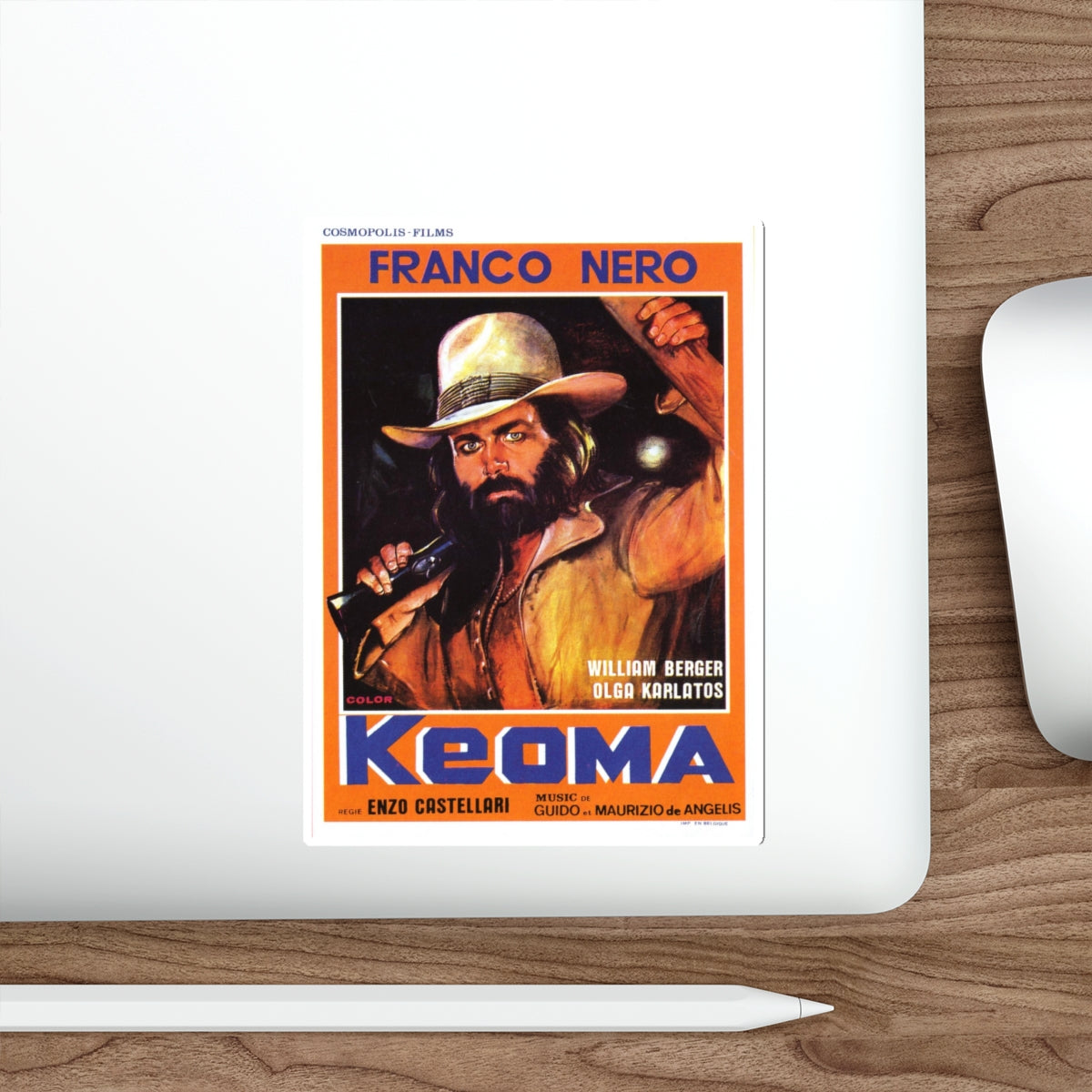 KEOMA (2) 1976 Movie Poster STICKER Vinyl Die-Cut Decal-The Sticker Space