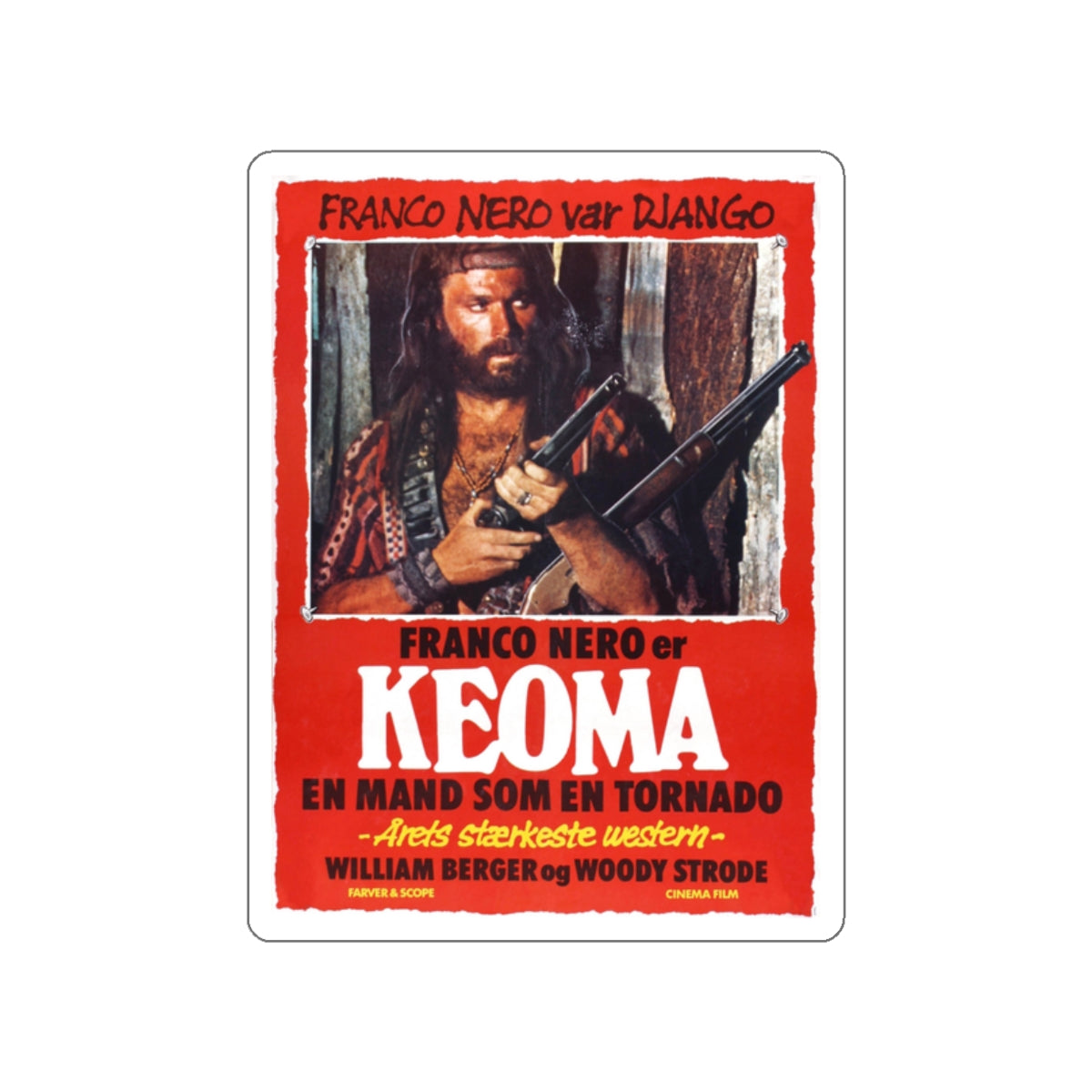 KEOMA (3) 1976 Movie Poster STICKER Vinyl Die-Cut Decal-2 Inch-The Sticker Space